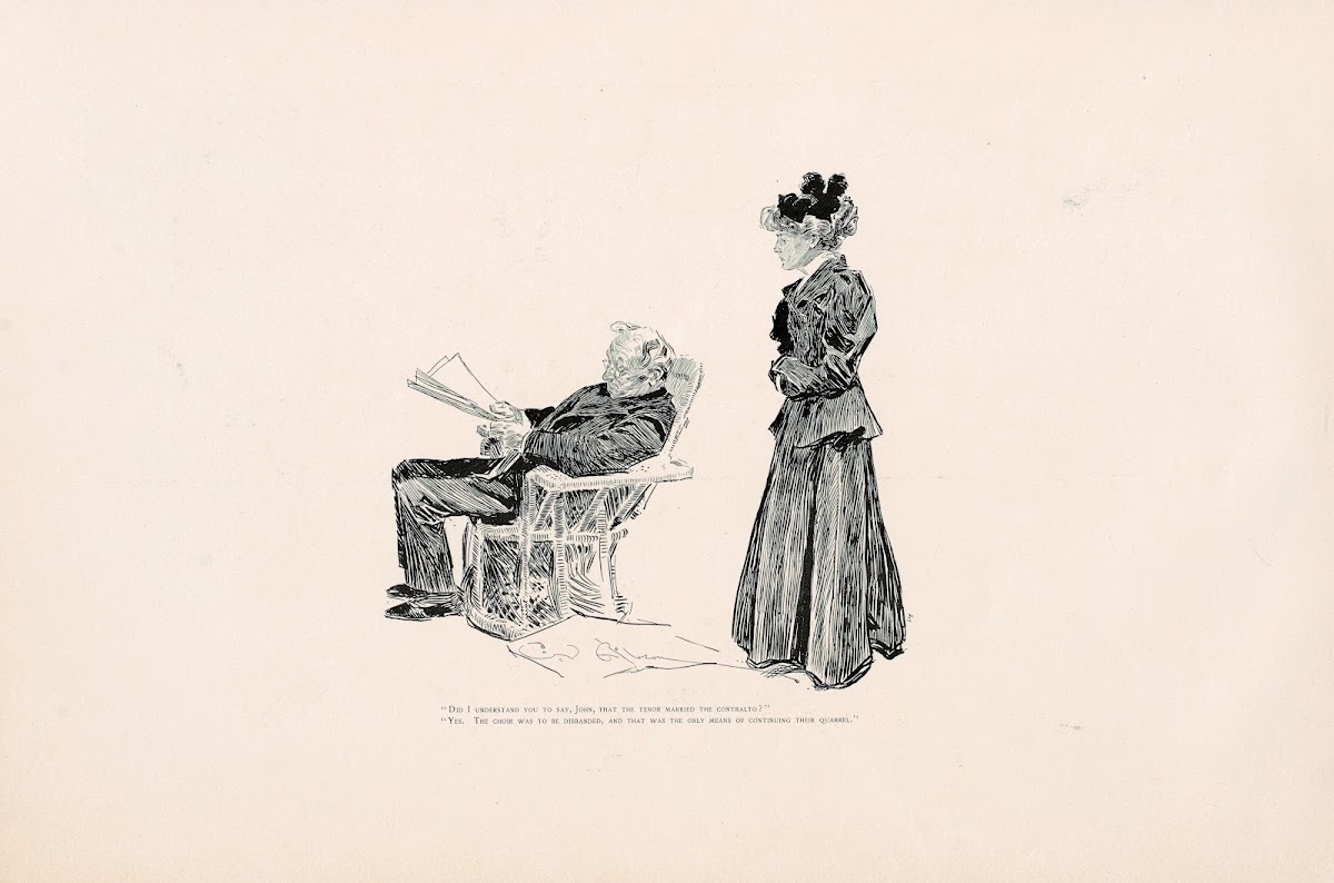 Did i understand you to say John that the tenor married the contralto 1896