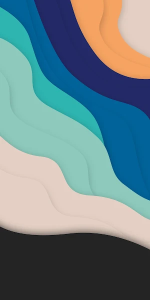 Abstract, Layers, Waves, Colorful 2K iPhone Wallpaper Background