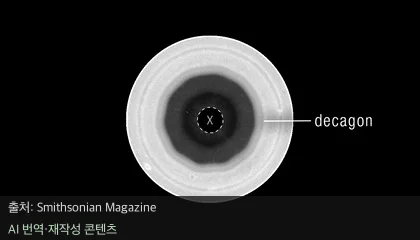 토성 남극 십각형 - 토성 남극에 나타난 신비로운 십각형 대기 파동
