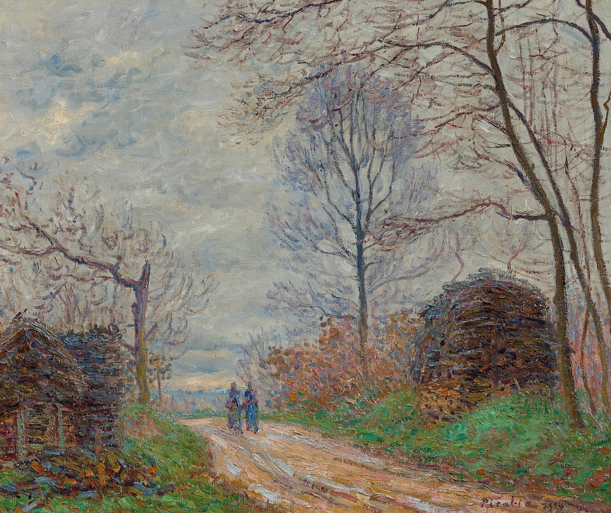 Chemin des Sablons à Moret 1904