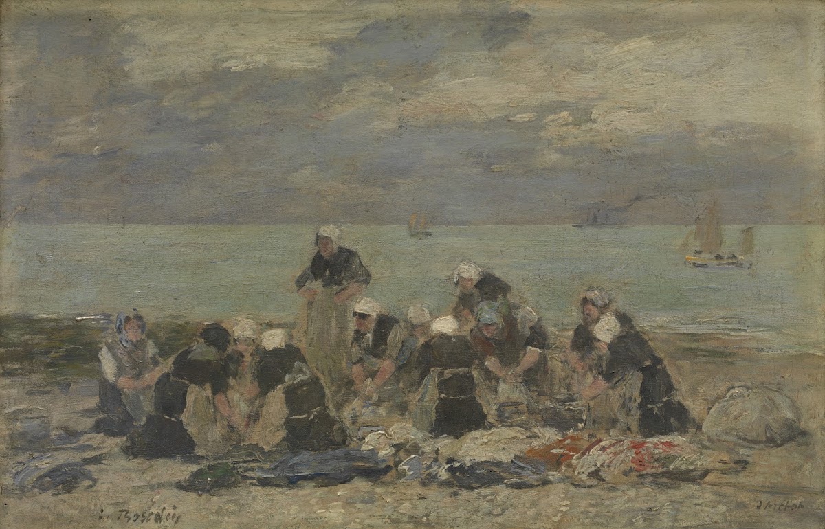 Women Washing Clothes at Étretat circa 1890 1894