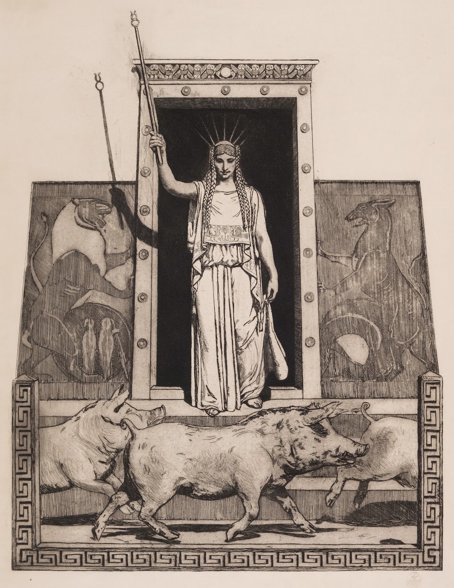 Circe forvandler Odysseus mænd til svin 1901  1902