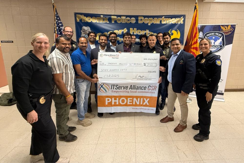 ITServe Alliance Phoenix Chapter Strengthens Public Safety with CSR Donation to Police Department