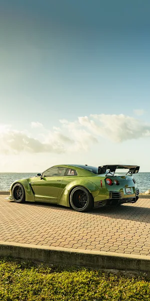 Nissan Gt-R, Sports Car, Tuned Car, Automotive 2K iPhone Wallpaper Background