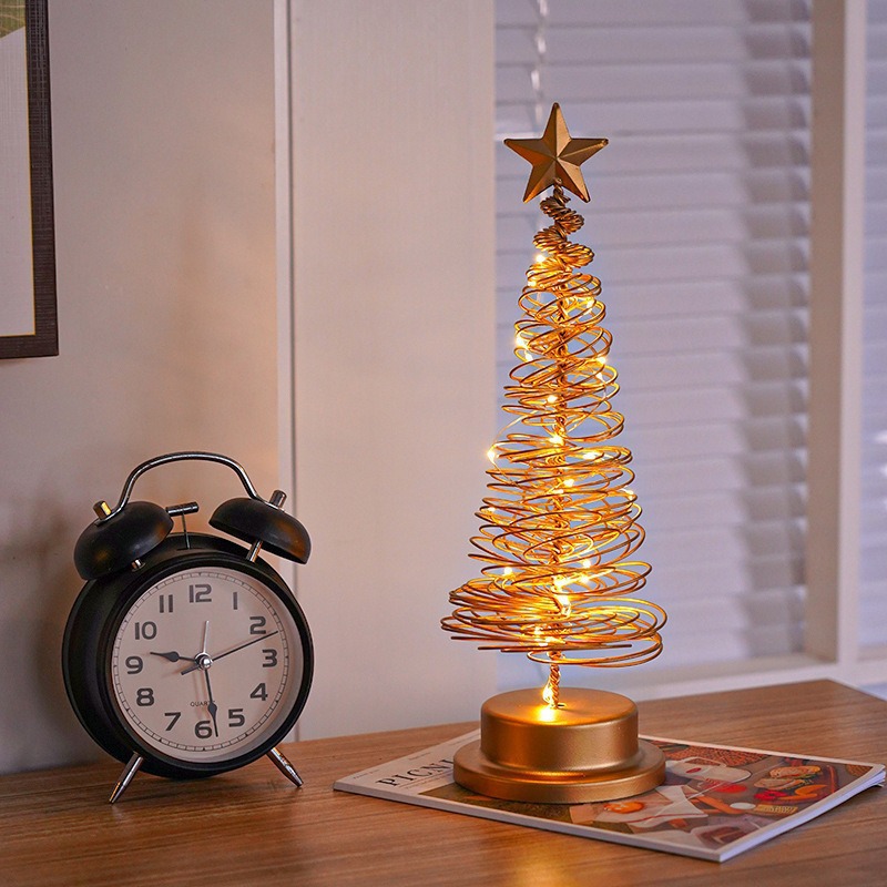 LED table lamp, star design, iron
