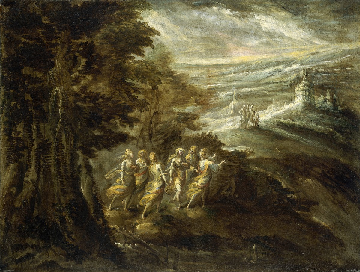 Fantastic Landscape with Figures late 16th century