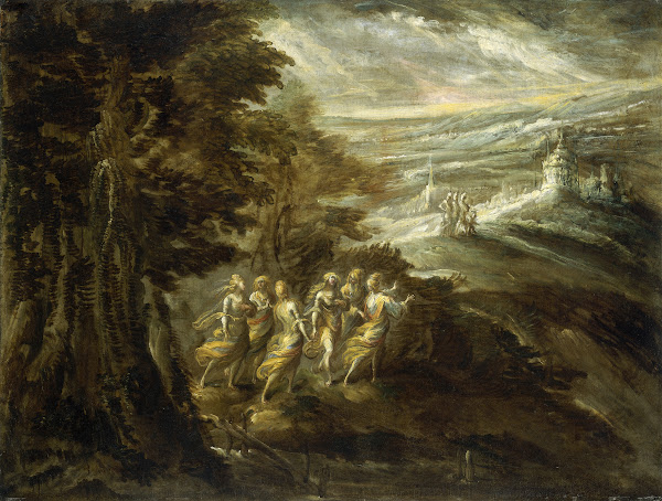 Fantastic Landscape with Figures late 16th century