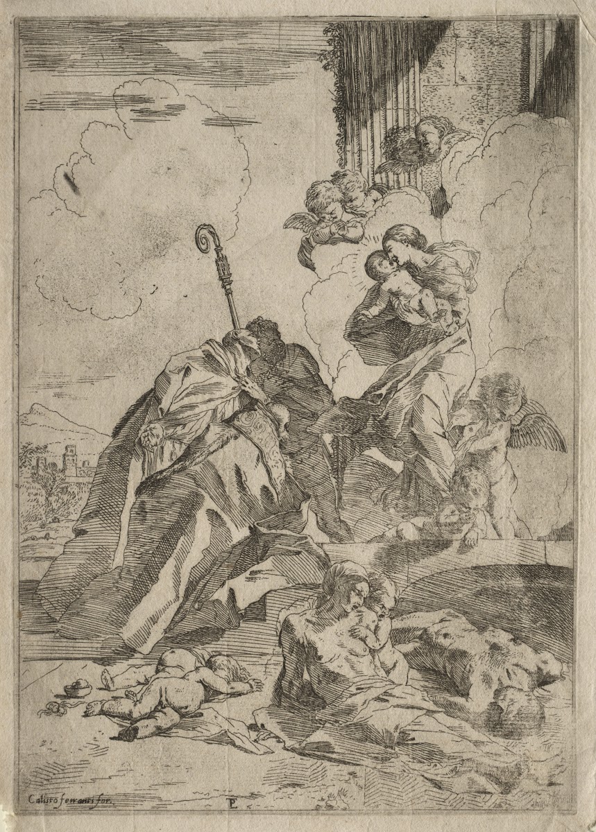 Three Lucchese Saints interceding with the Virgin for the Victims of the plague