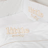 Bedding set for a baby crib 6 el Twins Little Baby white/beige