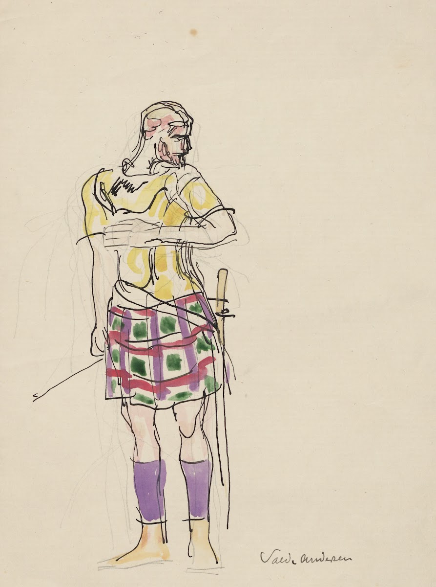 Man wearing a kilt 1895 1928