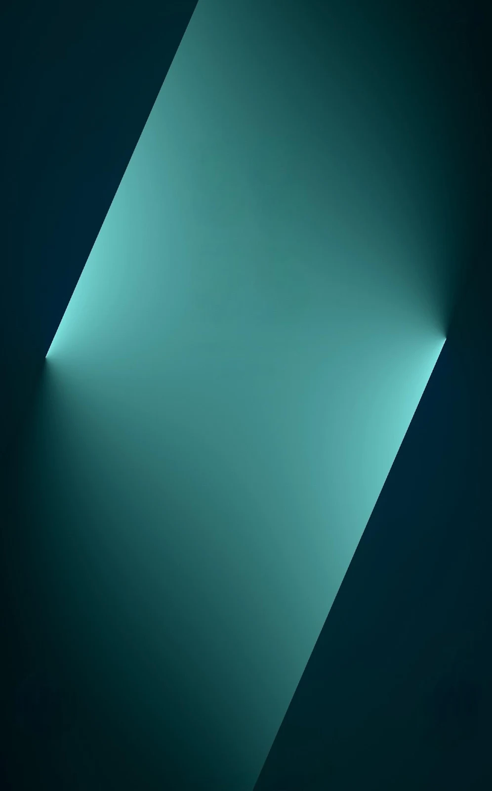 Minimalist Teal Geometric Light Beam - Minimalist Digital Art Full HD iPhone Wallpaper (1320x2120)