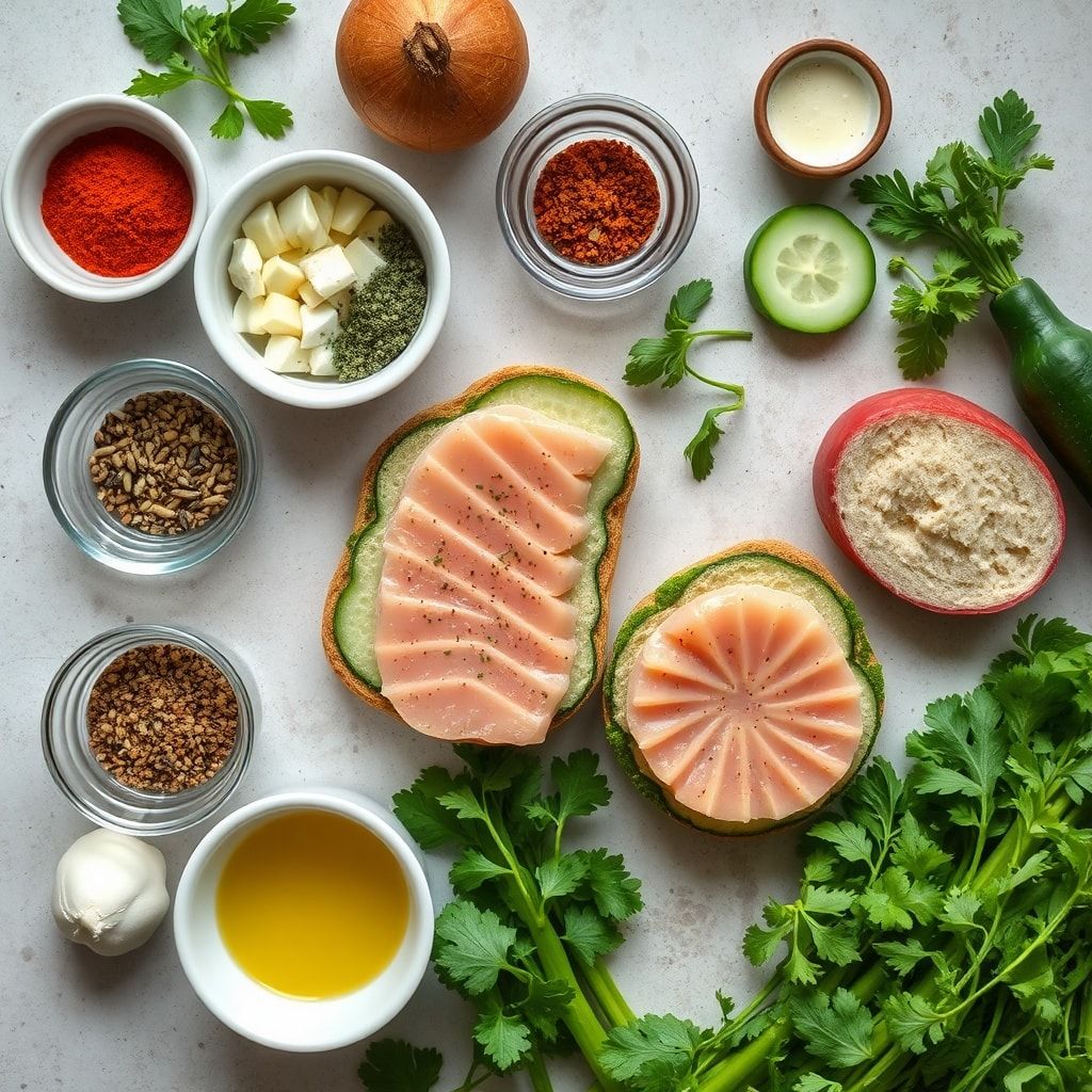 Ingredients for Classic Cucumber Sandwiches Recipe (Easy 15-Minute Tea Party Snack)