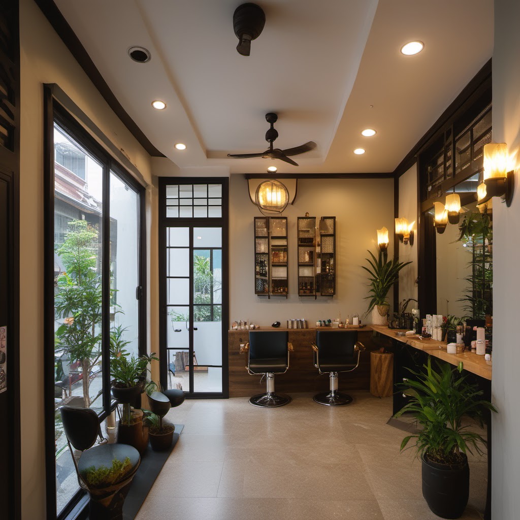 Hình minh họa: Khung cảnh cửa hàng và quy trình kinh doanh