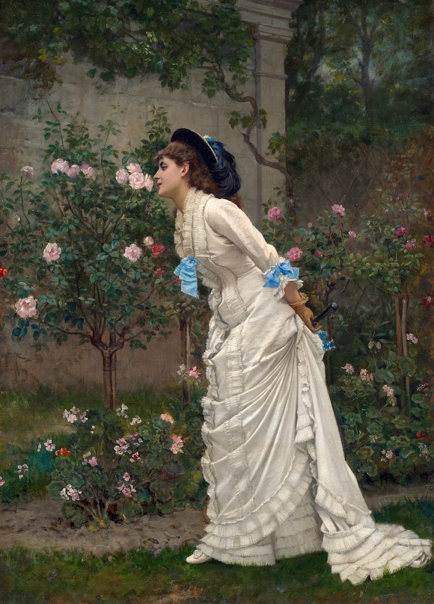 Woman And Roses 1879