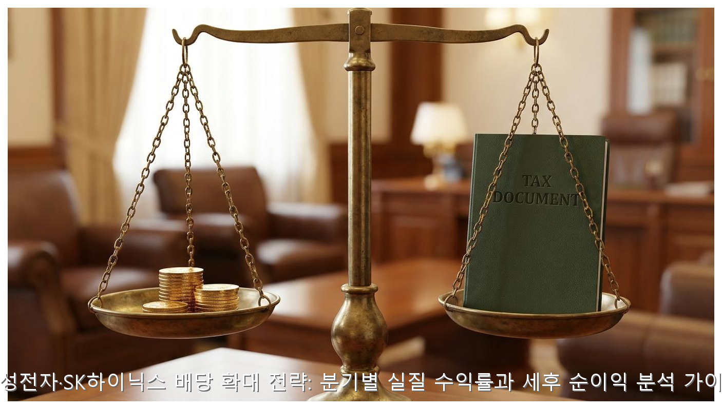 삼성전자·SK하이닉스 배당 확대 전략: 분기별 실질 수익률과 세후 순이익 분석 가이드 핵심 안내 및 분석 인포그래픽 (2)