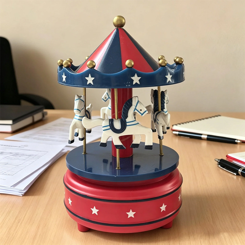 Classic carousel music box for festive occasions