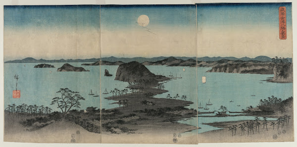 Eight Views of Kanazawa at Night 1857