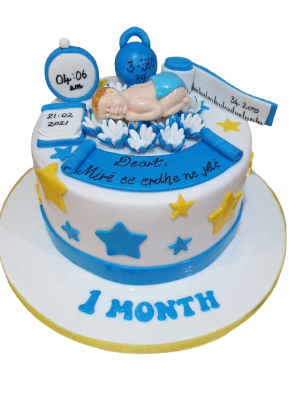 First Month Birthday Cake CB-NC357