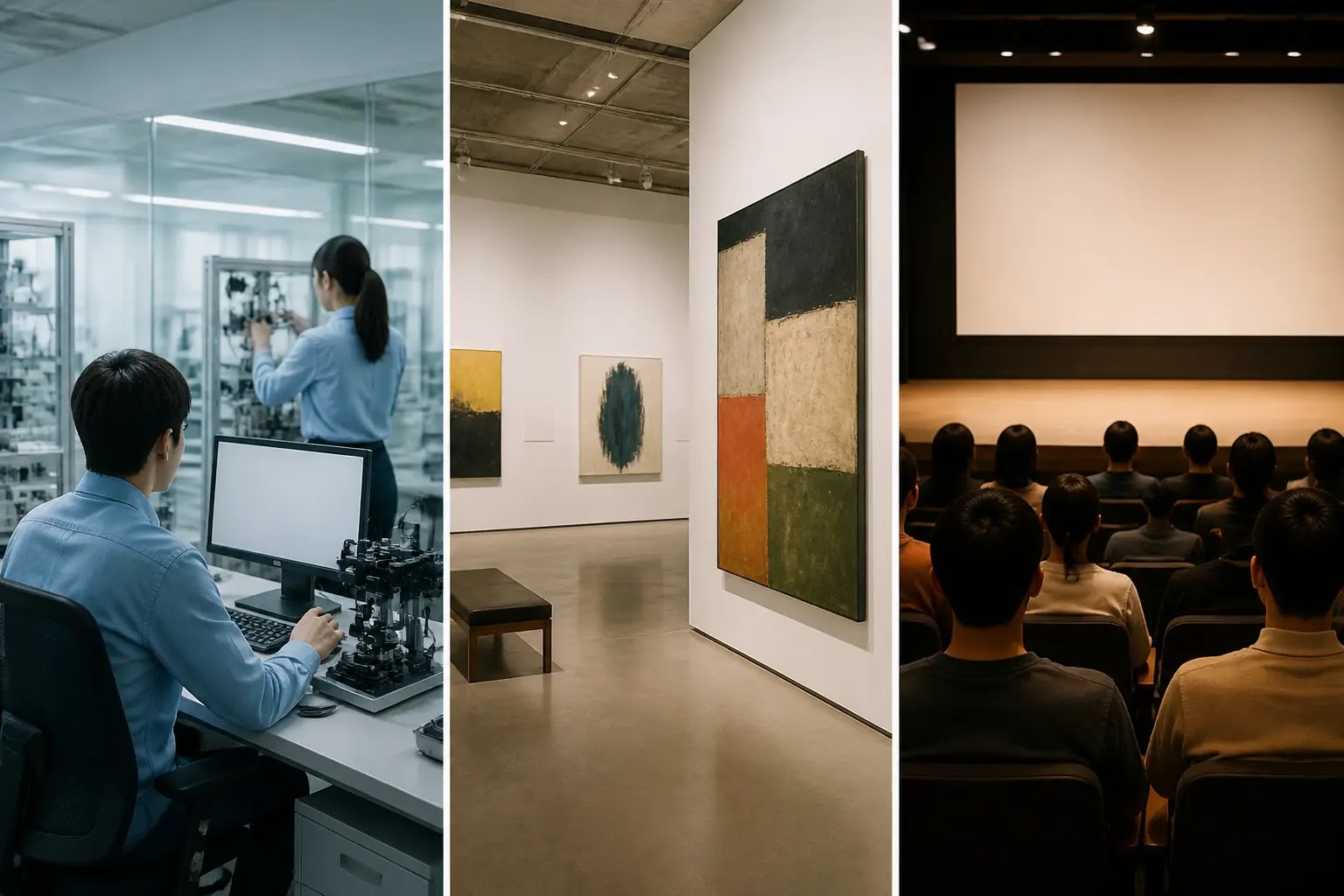 AI-generated Culture Daily Brief multi-story editorial montage
