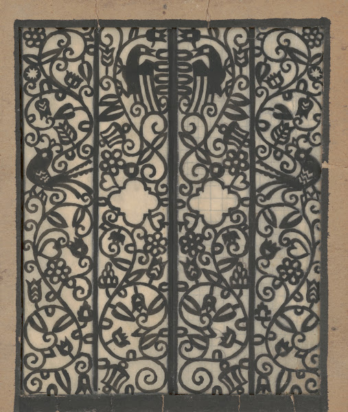 Design drawings for the Theodore Weicker Apartment Building Study for metalwork