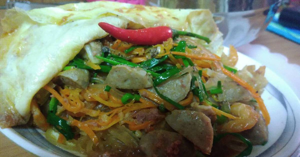 Miến xào patê