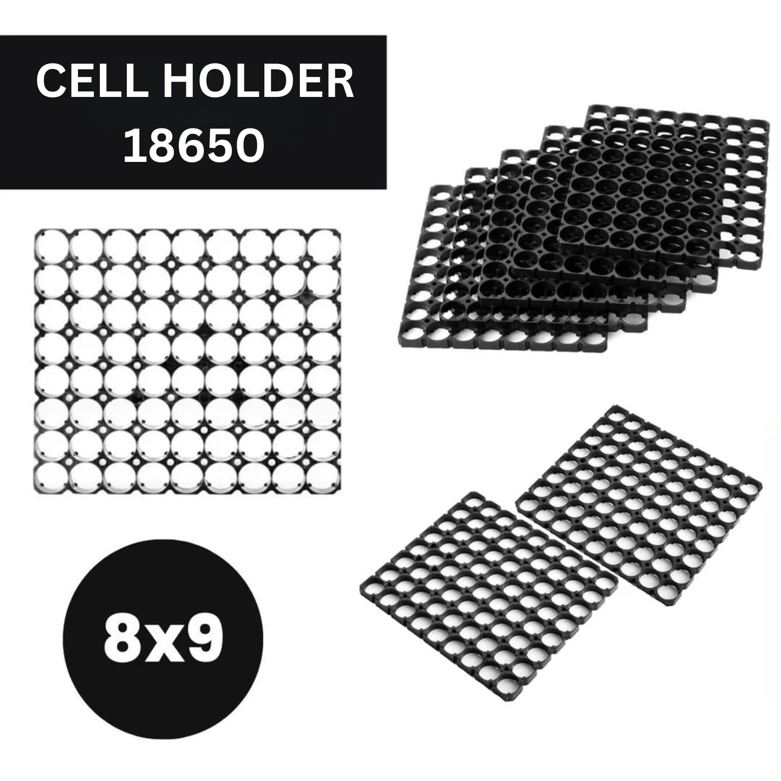CELL HOLDER 18650(8X9) (139f)