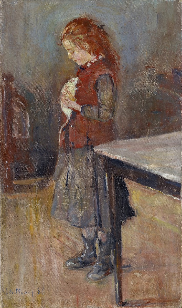 Redhaired Girl With White Rat 1886