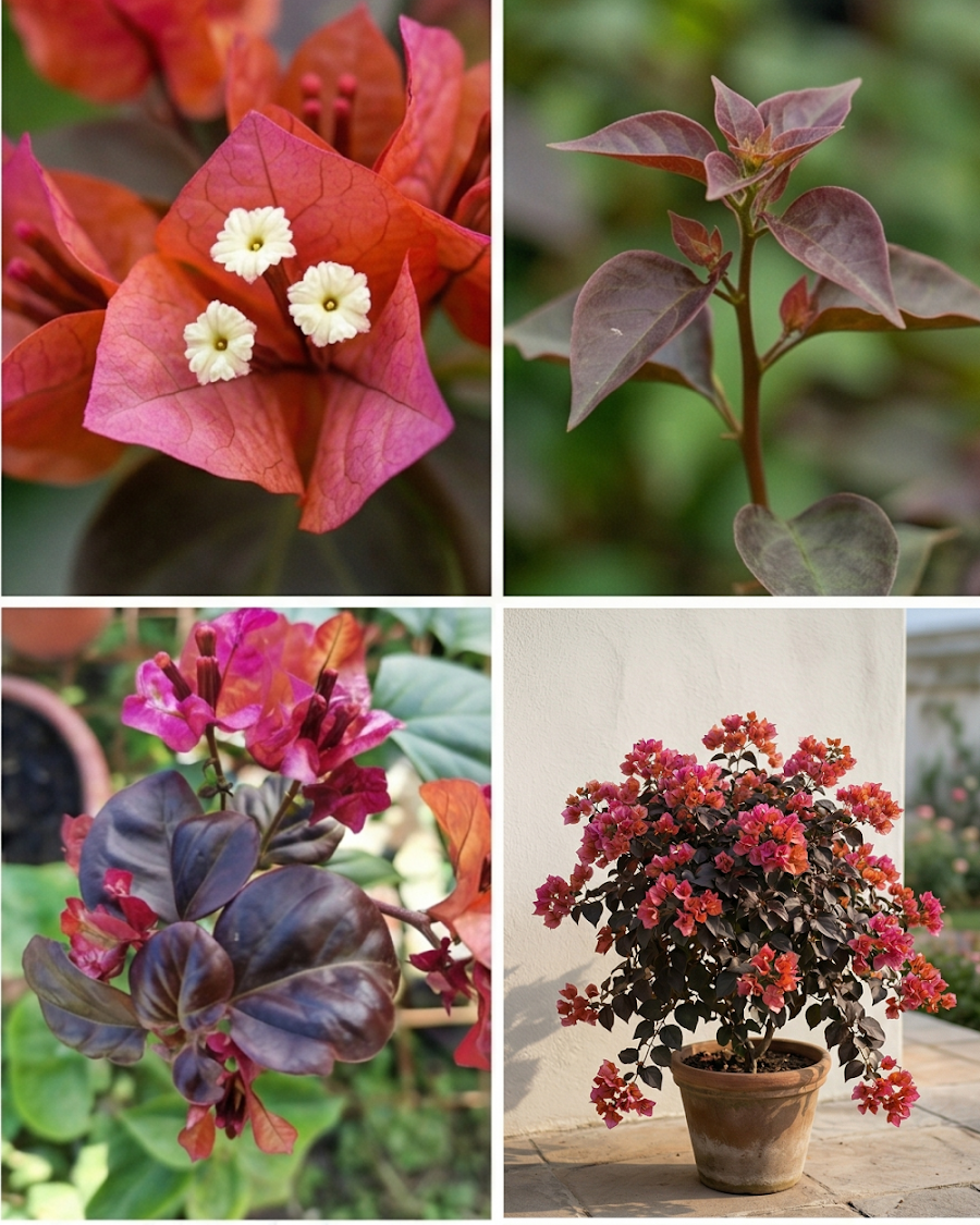 Imported Black Chitra Bougainvillea Plant — view 4