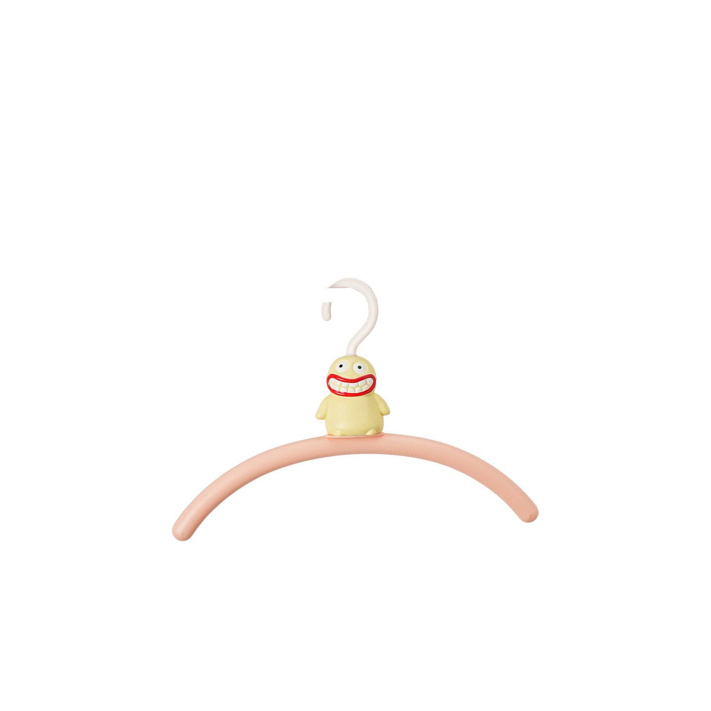 Plastic hanger with monster design