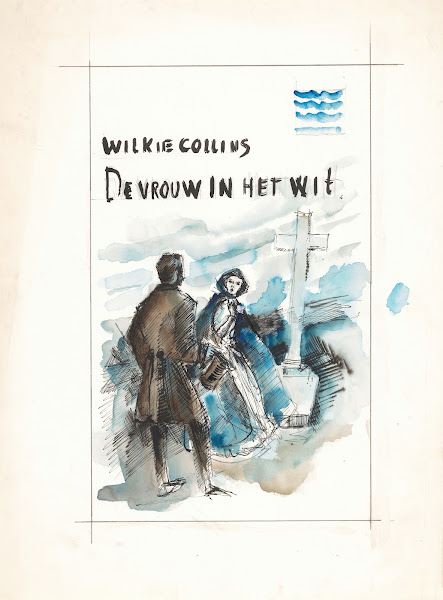 Bandontwerp voor Wilkie Collins De vrouw in het wit The woman in white 1961