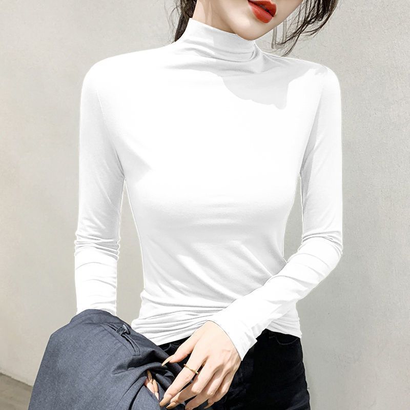 Women’s Long Sleeve Top with Stand-Up Collar