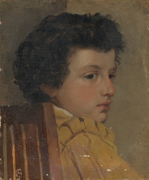 Young Boy In Profile 19th Century
