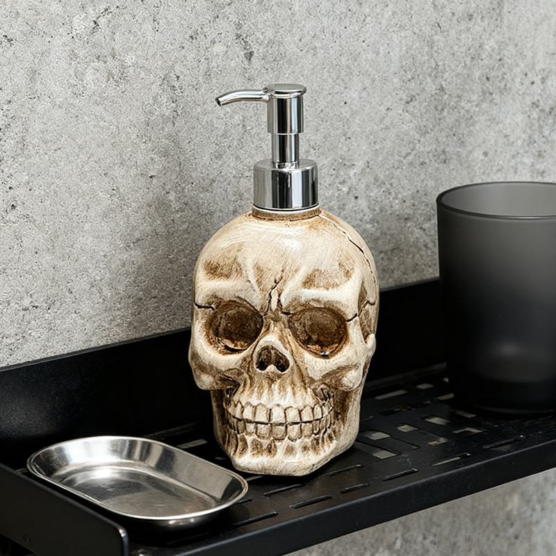 Totenkopf Pumpflasche für Badezimmer
