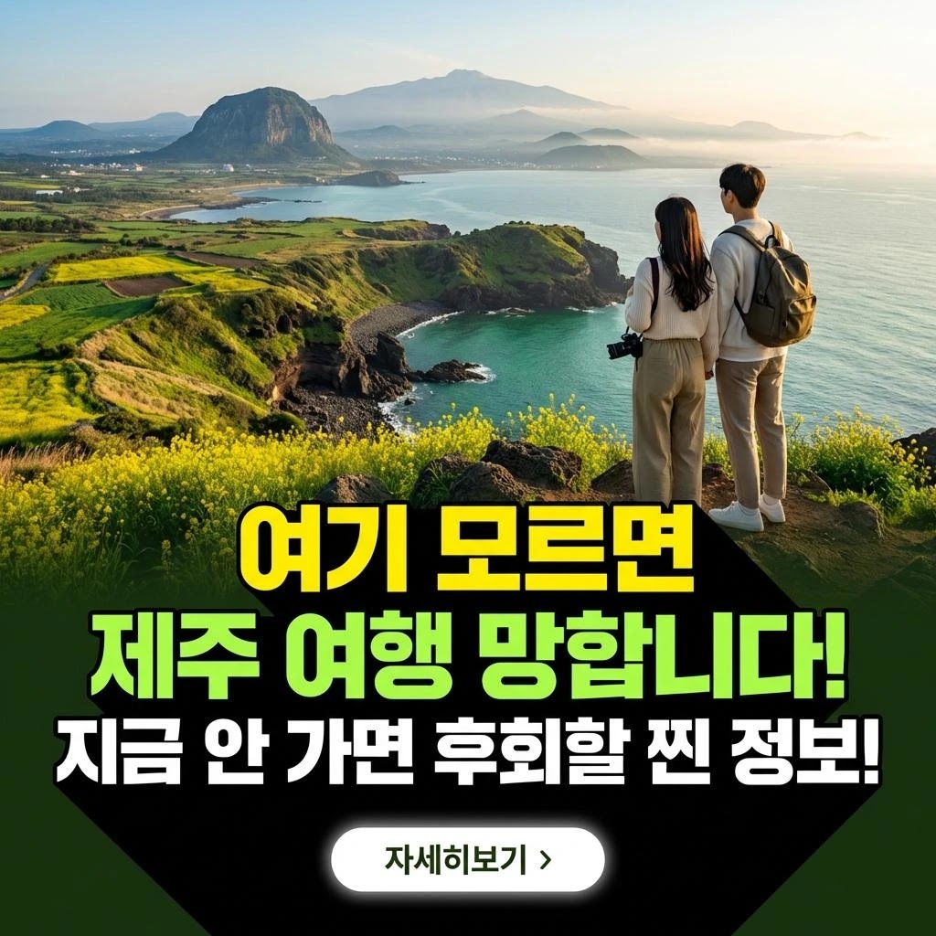 제주도 럭셔리 여행: 실패 없는 완벽 코스