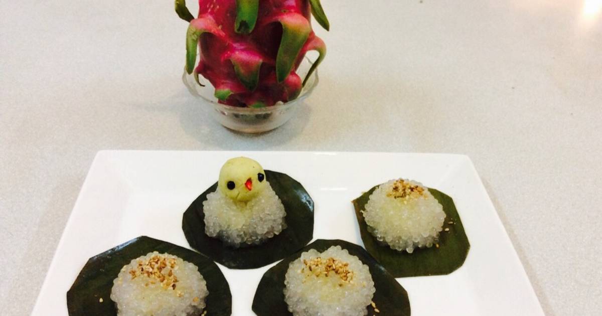 Bánh bột báng nhân đậu xanh