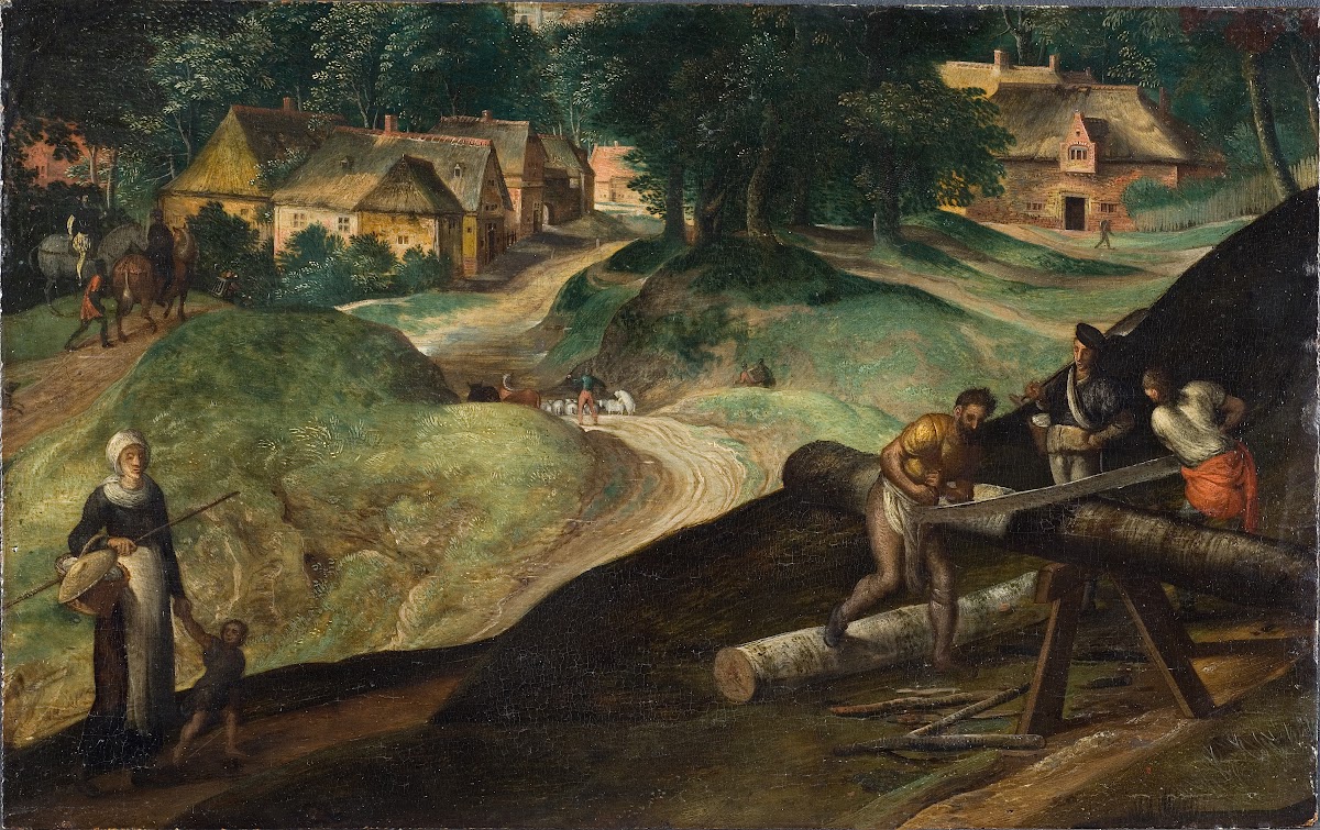 Landscape with Men Sawing Timber