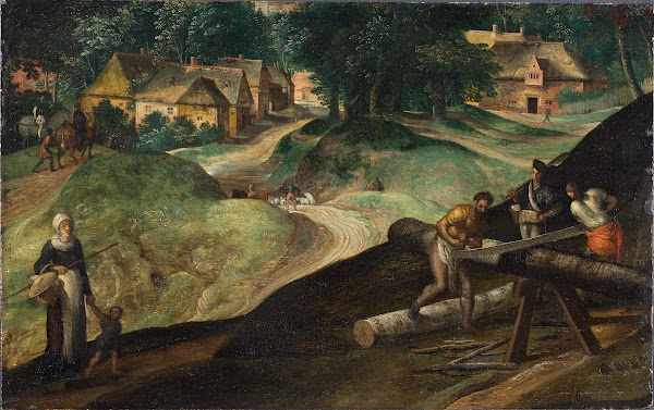 Landscape with Men Sawing Timber