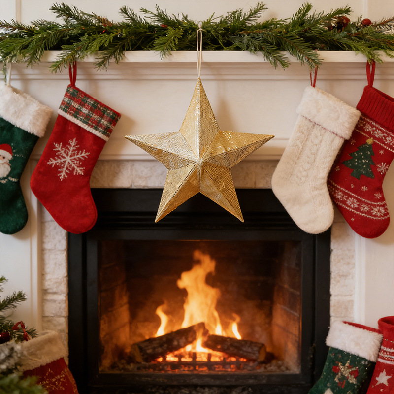 Fabric Star for the Christmas Tree Topper