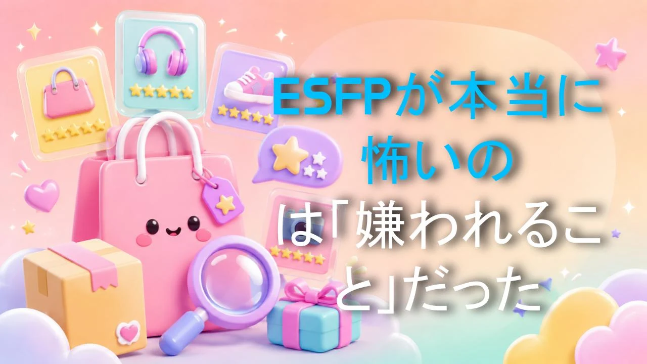 ESFPが本当に怖いのは「嫌われること」だった
