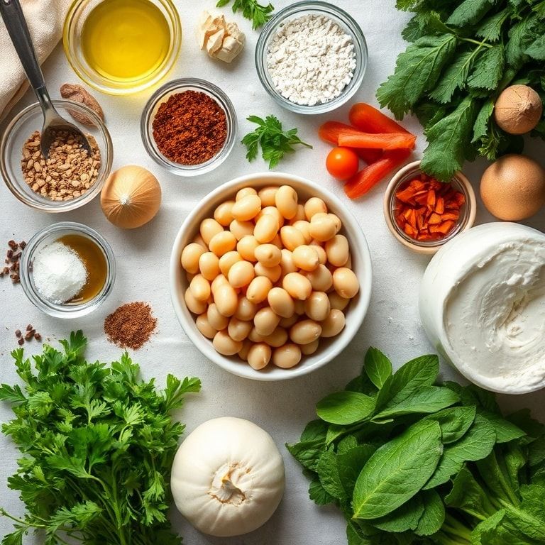 Ingredients for Creamy Miso Butter Beans: A Delightfully Quick Dinner - Easy & Flavorful