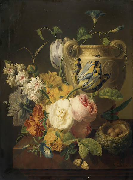 Flowers by a Stone Vase 1786