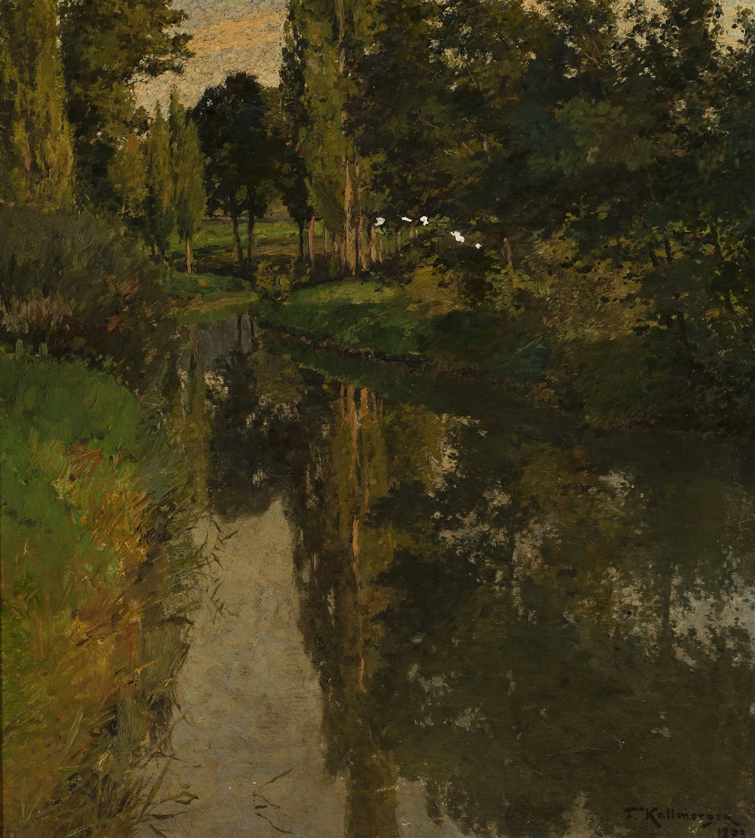 Landscape with a creek