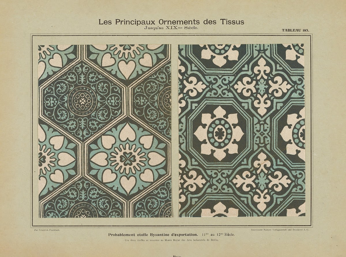Les principaux ornaments des tissus jusquau XIXme siecle Pl21 1902