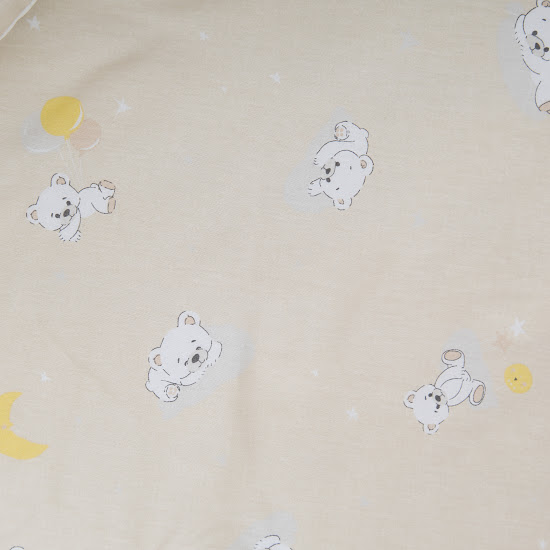 Bedding set for a baby crib 5 el Twins Via (poplin) Bears beige