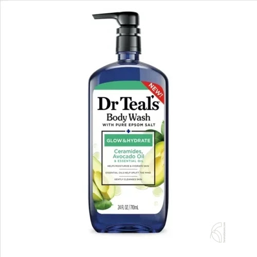 Dr Teal’s Glow & Hydrate Body Wash With Ceramides and Avocado Oils 710ml