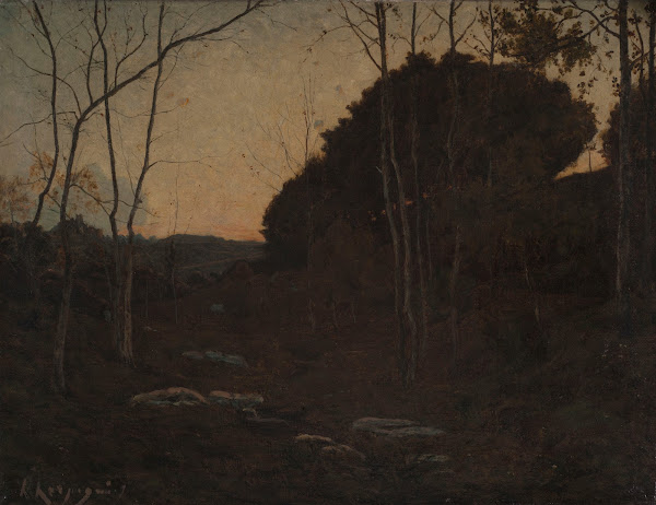 Clairière en forêt Fontainebleau 19th Century