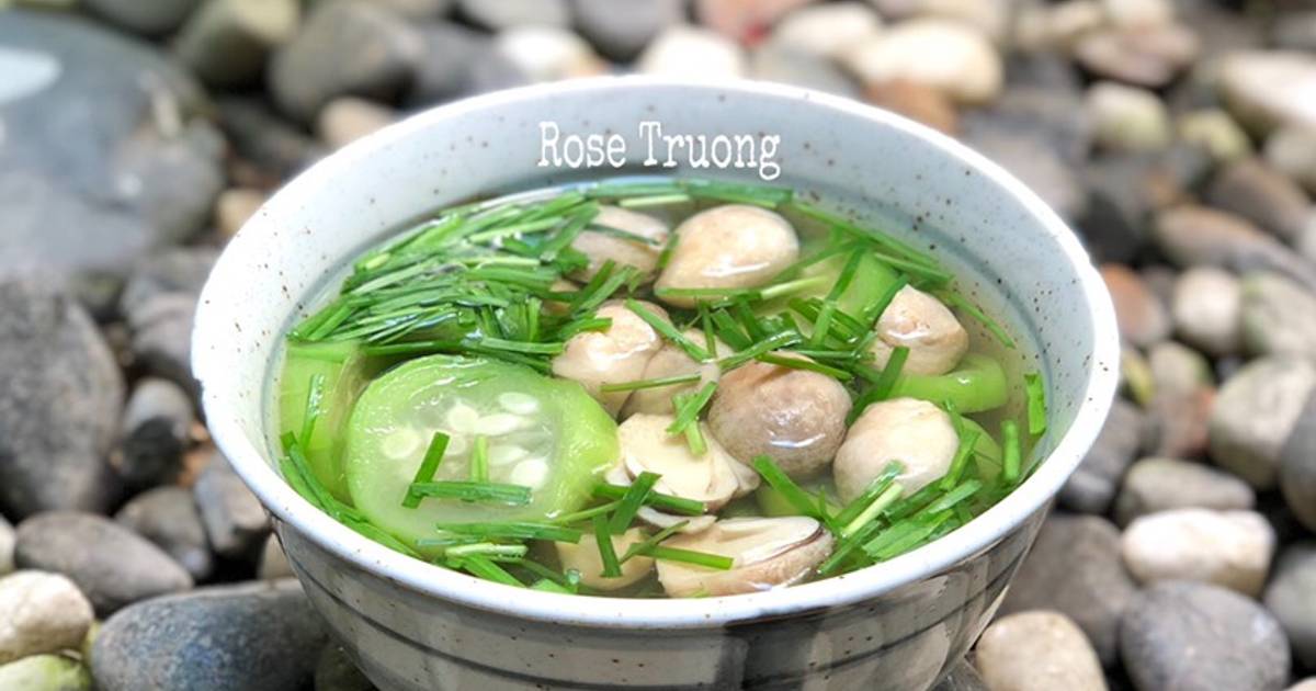 Canh Mướp Nấu Nấm Rơm