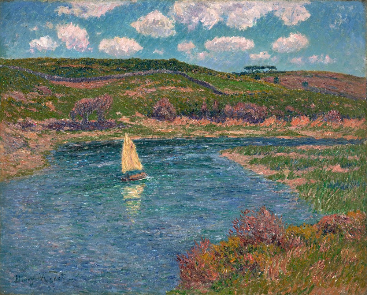 Rivière de Pont Aven Finistère 1899