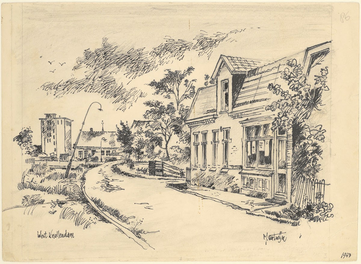 Gezicht te West Knollendam 1950 1960