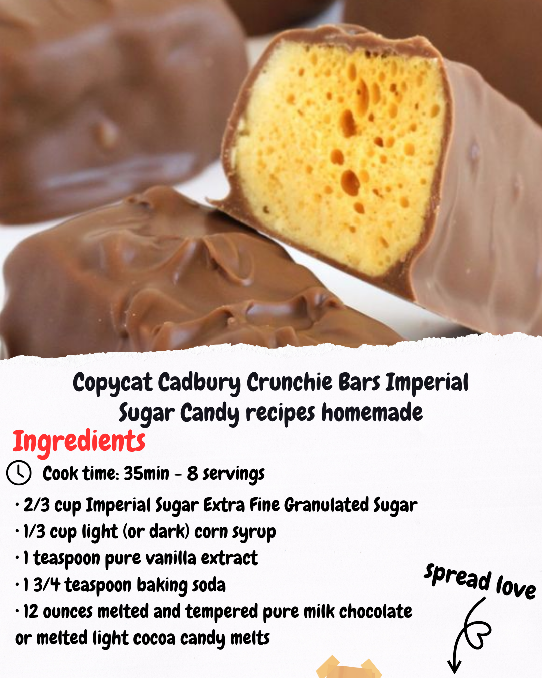 Copycat Cadbury Crunchie Bars Imperial Sugar Candy recipes homemade